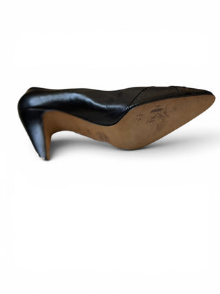 Vintage Italian Textured Leather Pumps 38.5