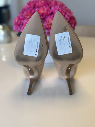 Hazel Nude Patent Pointed Toe Pumps | Size 10