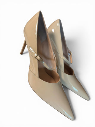 Prima Patent Leather Mary Jane Pumps Sand | EU 42 (US 11)