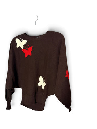 1980s Butterfly Intarsia Pure Cashmere Sweater - Boutique Givenchy | Made in Scotland