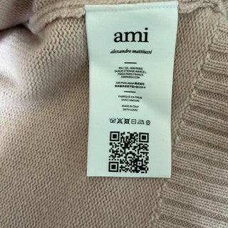Merino Wool Cashmere Elbow Patch Cardigan Rose Poudre | XXL
