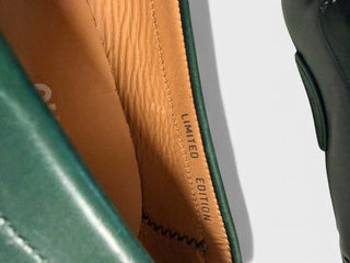 Limited Edition Tonal Green Gancini Driver Loafers | 12 EE