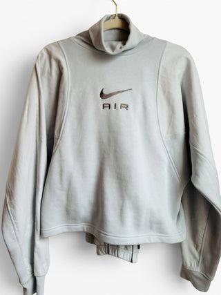 Nike Air Corduroy Fleece Sweatshirt & Jogger Set Pure Platinum Women’s | Medium