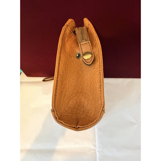 Heritage Cognac Leather Wristlet | Authenticated Vintage Pre-1999