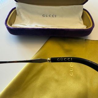 GG0592S Oversized Square Gradient Sunglasses Black/Gold 60-18-130