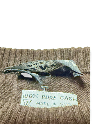 1980s Butterfly Intarsia Pure Cashmere Sweater - Boutique Givenchy | Made in Scotland