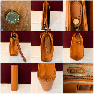 Heritage Cognac Leather Wristlet | Authenticated Vintage Pre-1999