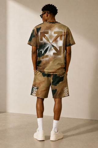 Spray Camouflage Arrow T-Shirt | Khaki Multi | Medium