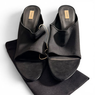Season 6 Black Knit Mule 110MM Heel | EU 40.5