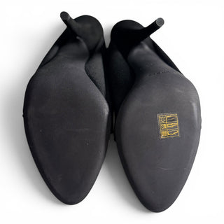 Season 6 Black Knit Mule 110MM Heel | EU 40.5